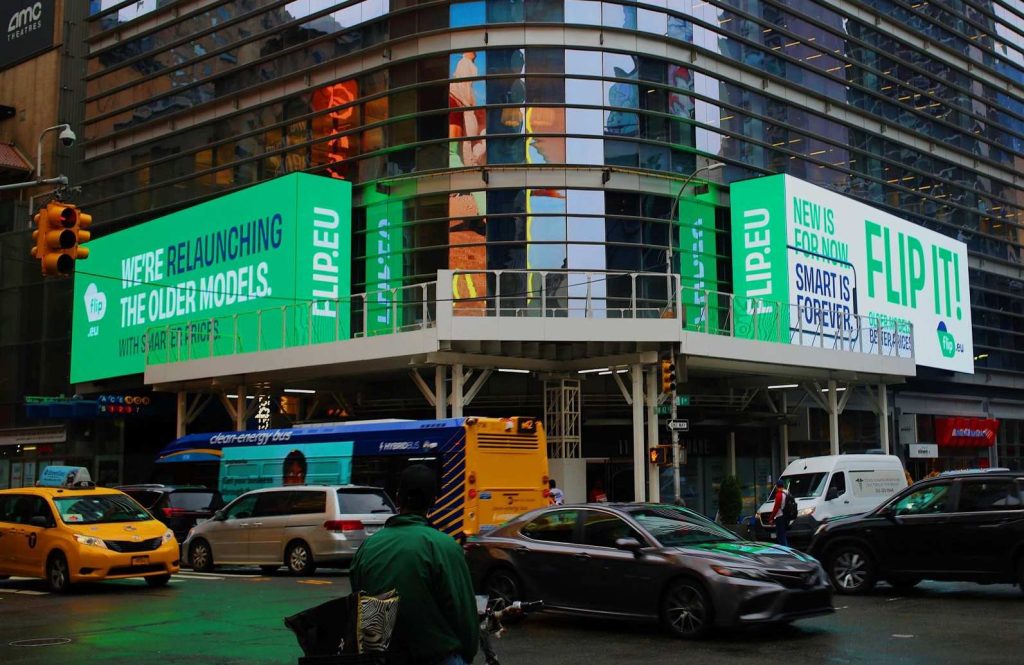 Flip Relaunch_Times Square