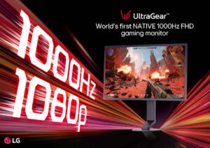 LG представи първия в света 1000Hz Full HD гейминг монитор